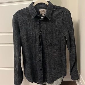 Naked and Famous Pattern Button Down Shirt